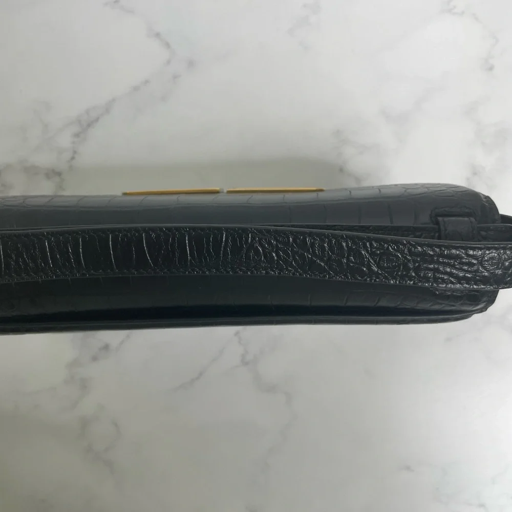 Balenciaga Gossip Small Croc Embossed Leather Shoulder Bag - Picture 7 of 16